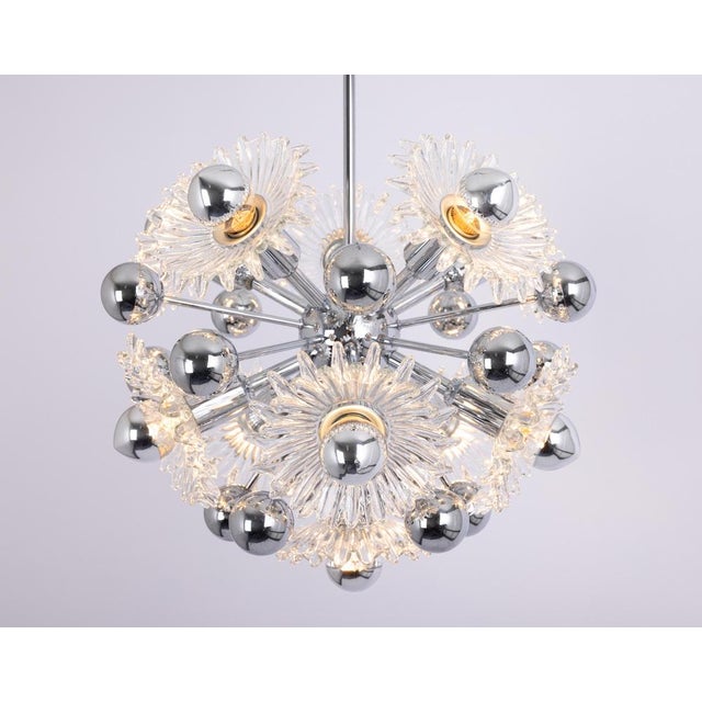 Mid-Century Sputnik Chandelier from Doria Leuchten, Germany, 1970s For Sale - Image 12 of 13