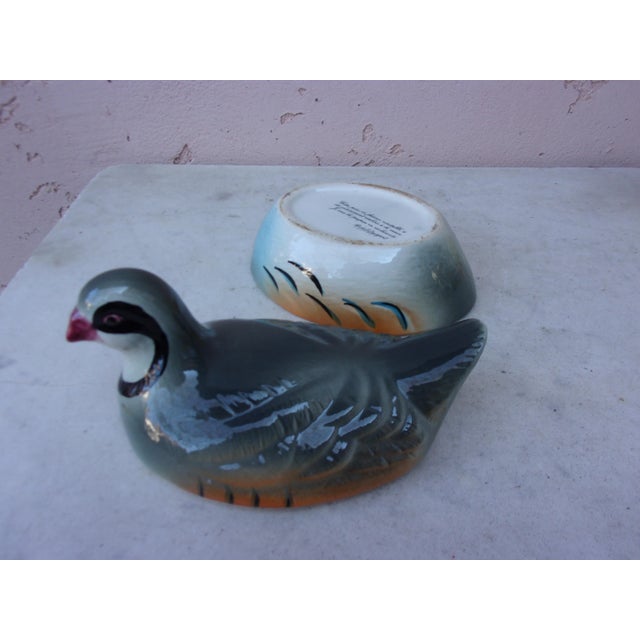 1950s C.1950 Majolica Partridge Tureen For Sale - Image 5 of 9