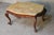1950s Baroque Style Coffee Table with Wooden Base and Marble Top, 1950s For Sale - Image 5 of 8