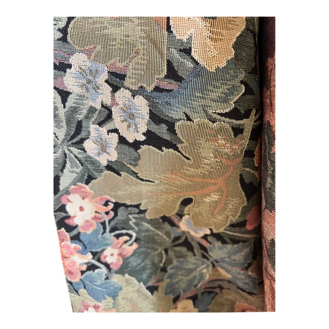 Vintage Floral Tapestry Fabric For Sale