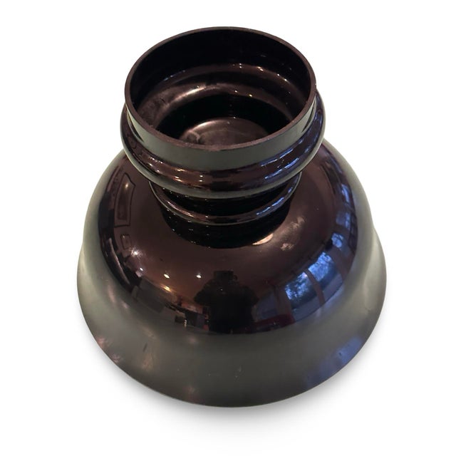 Gorgeous solid black glass serving bowl. I purchased this years ago, and never used it. Original sticker is still on the...