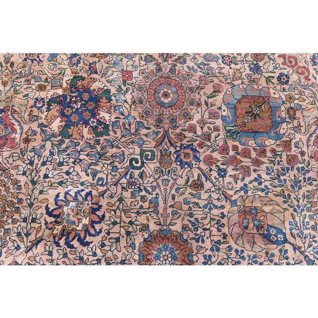 Persian Antique Persian Kirman Rug For Sale - Image 3 of 6