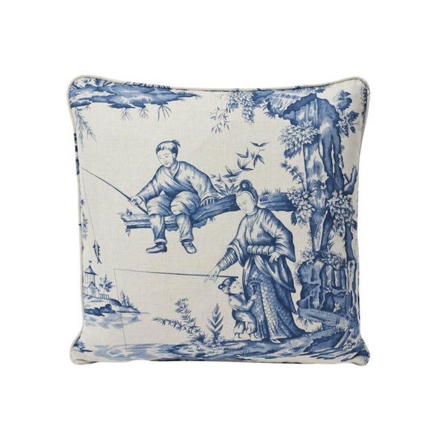 This pillow features Shengyou Toile with a self welt finish. Shengyou Toile is based on a priceless 18th-century document...