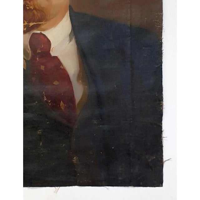 Original Lenin Oil Painting, Socialist Realism Soviet Art 129-95 For Sale - Image 6 of 6