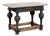 19th Century Swedish Stone Top Baroque Black Table For Sale