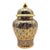 Gold Late 20th Century Thai Benjarong Hand-Painted Gilt Porcelain Covered Jar 6.6" For Sale - Image 8 of 17
