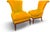 French Art Deco Curved Back Yellow Velvet Armchairs - France. Circa 1930 For Sale In New York - Image 6 of 6