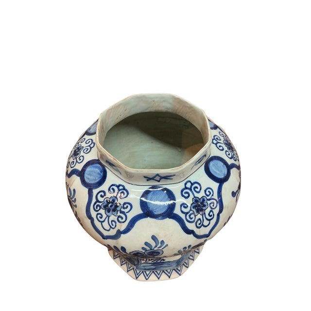 18th Century 18th Century Johannes Van Duijn Dutch Ceramic Vase For Sale - Image 5 of 14