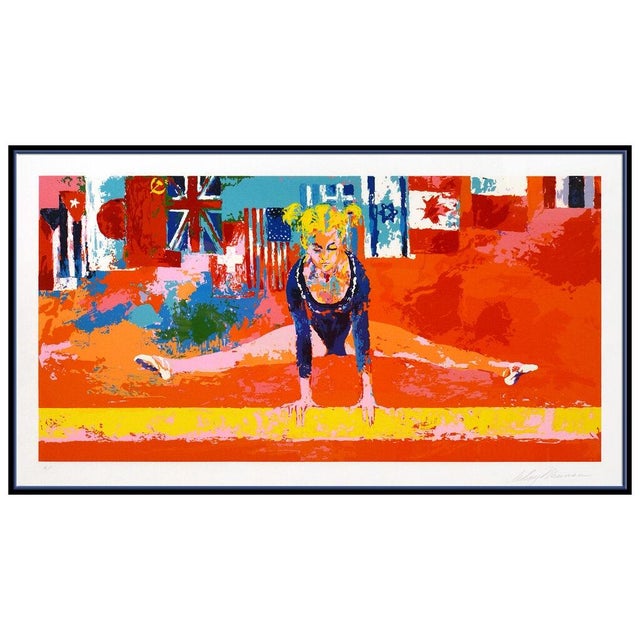 Abstract Expressionism Late 20th Century Olympic Gymnast, LeRoy Neiman For Sale - Image 3 of 6