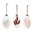 Modern Burgandy Dried Floral Glass Ornament (Set of 12) For Sale - Image 3 of 8