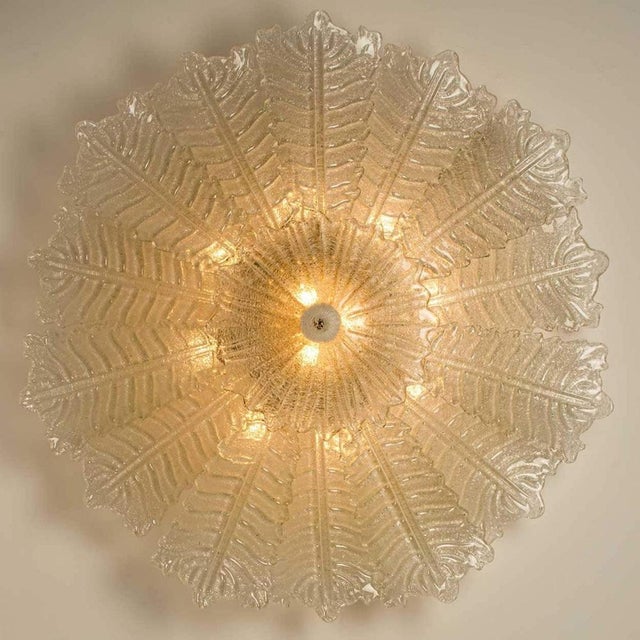 Murano Glass Ceiling Light in the style of Barovier, 1970s For Sale - Image 11 of 18