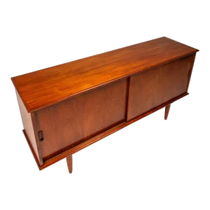 Danish Mid-Century Modern Heirloom Credenza / Cabinet Attributed to Arne Vodder for Sibast Constructed From Teak Wood, Denmark, C. 1960's