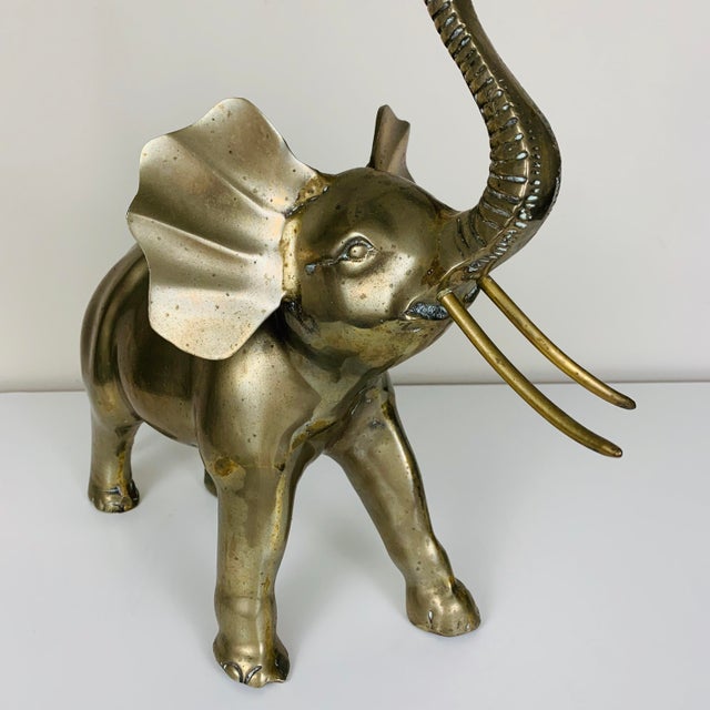 Vintage MidCentury Brass Elephant Figurine Chairish