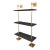 Not Yet Made - Made To Order Marais 3-Tier Black & Gold Shelf 36" W For Sale - Image 5 of 5