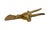 A charming, vintage brass boot jack. Features a cast longhorn form in solid brass. Labeled “Southern Ent. Inc. Dallas,...