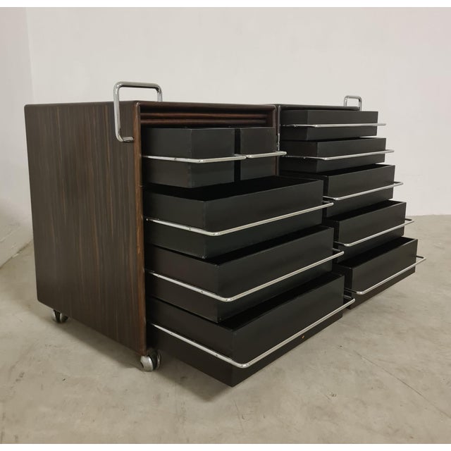 Chest of Drawers with Mirror by Fabio Lenci for Bernini, 1970s For Sale - Image 15 of 18