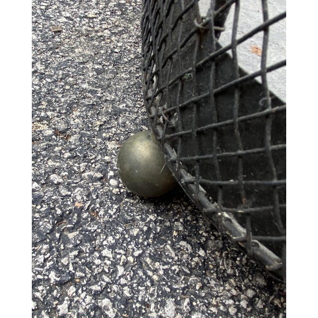 Early 19th Century Brass and Metal Nursery Fireplace Fender For Sale - Image 4 of 6