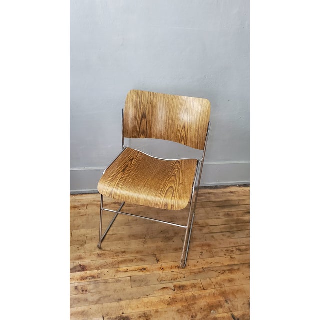 Wood 1970s David Rowland 40/40 Birch Stacking Chair Lot For Sale - Image 7 of 12