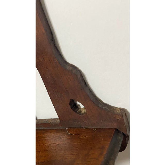 Late 20th Century Folk Tramp Art Wood Wall Shelf For Sale In Cleveland - Image 6 of 11