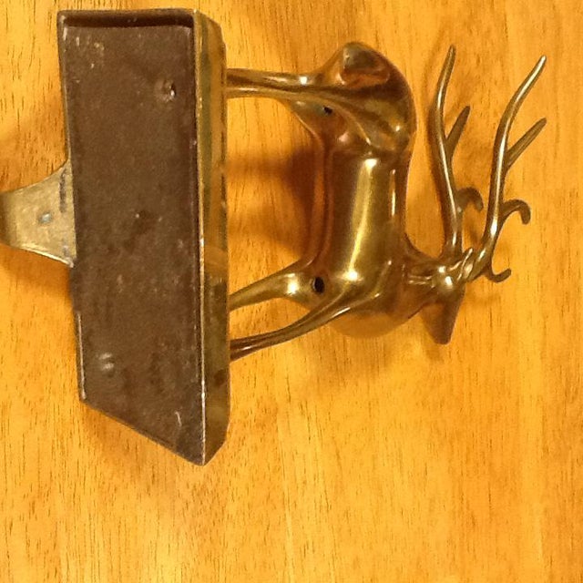 Vintage Brass Deer Stocking Holder Chairish