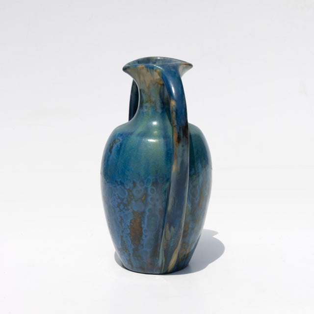 Art Nouveau Pierrefonds Crystalline Glaze Pottery, French Circa 1910 For Sale - Image 4 of 4