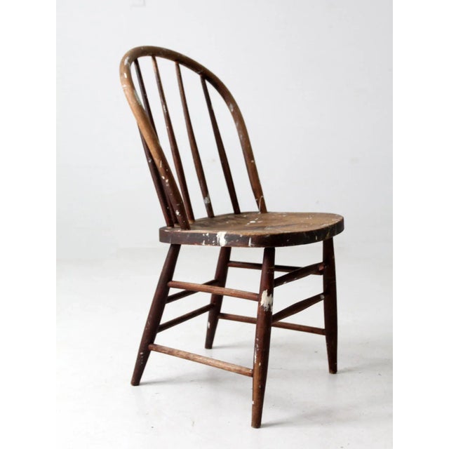 Antique Spindle Back Chair For Sale - Image 10 of 12