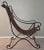 David Hicks 1980s Attributed to David Hicks Wrought Iron Tapestry Sling Chair With Brass Finials For Sale - Image 4 of 16