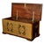 Wood Antique Zanzibar Omani Teak & Brass Stud & Copper Clad Dowry Chest For Sale - Image 7 of 15