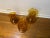 Mid 20th Century Vintage Italian Amber Tortoise Blown Glass Vases- Set of 3 For Sale - Image 4 of 10