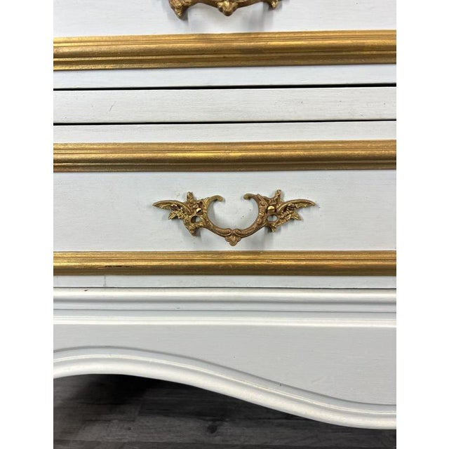 Vintage French Carved Chest of 3 Drawers For Sale - Image 5 of 17