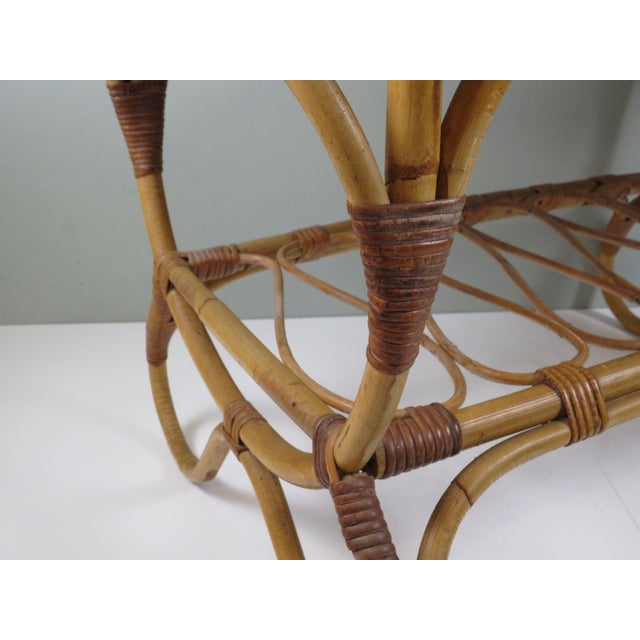 Bamboo Coffee Table by Rohé Noordwolde, 1960s For Sale - Image 9 of 12