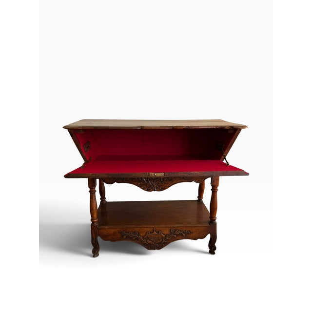 18th Century Antique 18c French Country Dough Bin Table For Sale - Image 5 of 7