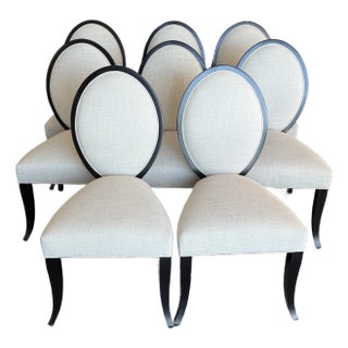 Set of 8 Designmaster Charlotte Dining Chairs For Sale