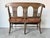 Antique French Country Carved Back Arm Settee For Sale - Image 9 of 12