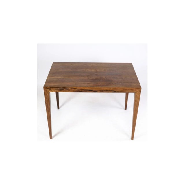 Rosewood Side Table by Severin Hansen for Haslev Furniture Factory For Sale - Image 3 of 9