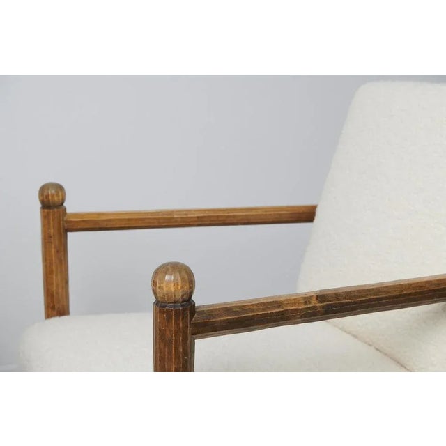 White Set of Swedish Grace Upholstered Armchairs, 1920s For Sale - Image 8 of 11