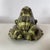 Vintage Spotted Green Ceramic Frog
