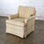 Lovely vintage Traditional club chair by Henredon composed of rolled arms, loose T style poly wrapped foam seat cushion,...