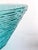 Vintage 1960s Anchor Hocking Aquamarine Lido Soreno Glass Serving Bowl For Sale - Image 9 of 11