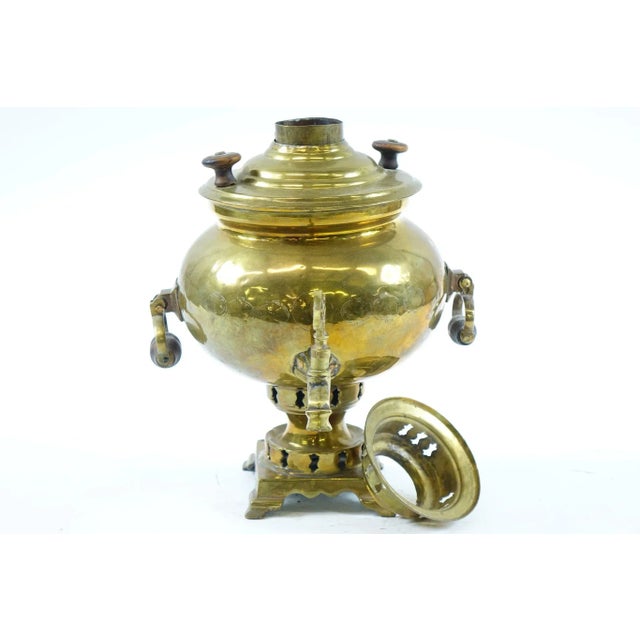 Antique Brass Russian Samovar 5