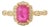VRJewels 14k Solid Gold Natural Ruby Diamond Statement Ring Size 5 For Sale