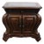 Aico Michael Amini Romanza Collection Old World Baroque 38" Bombe Nightstand - Deep Claret Finish 74040-56 For Sale