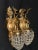 20thC French Louis XVI Gilt Bronze Deer Wall Lamps / Sconces - Pair For Sale - Image 6 of 17