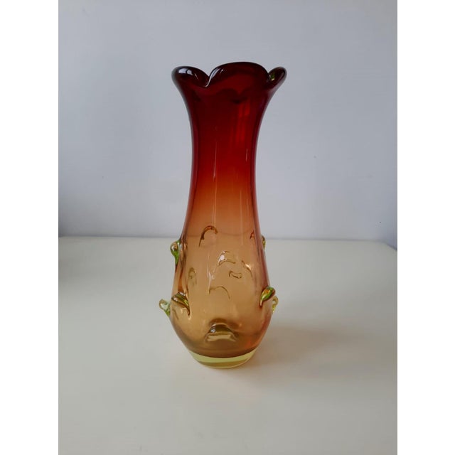 Murano Glass Vase by Flavio Poli for Seguso Vetri d'Arte, 1960s For Sale - Image 11 of 17
