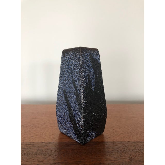 Mid Century Afina Rijnsburg Netherlands Dutch Fat Lava Vase For Sale - Image 4 of 6