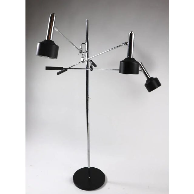 Metal Triennale Three-Arm Floor Lamp by Robert Sonneman For Sale - Image 7 of 11