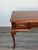 Brown Queen Anne Style Writing Desk of Three Drawers For Sale - Image 8 of 11