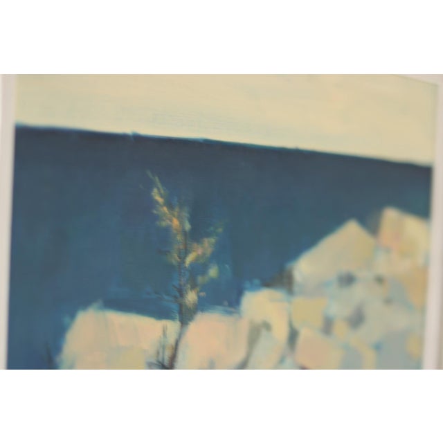 Mid-Century Modern Arne Aspelin, Coastal Landscape, 1950s, Oil on Canvas, Framed For Sale - Image 3 of 18