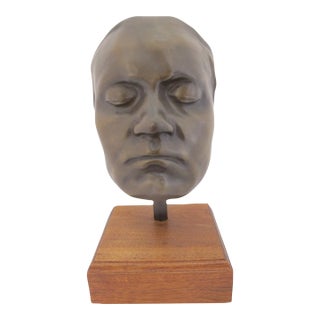 Ludwig Van Beethoven Bronze Franz Klein Life Mask Replica Cast Sculpture For Sale