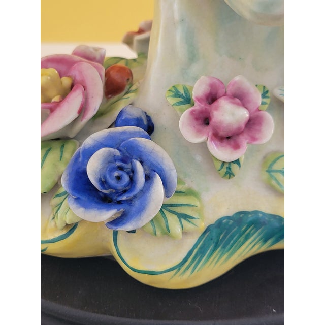 Custom Cockatoo Lamp With Fermoie Lampshade For Sale - Image 9 of 9